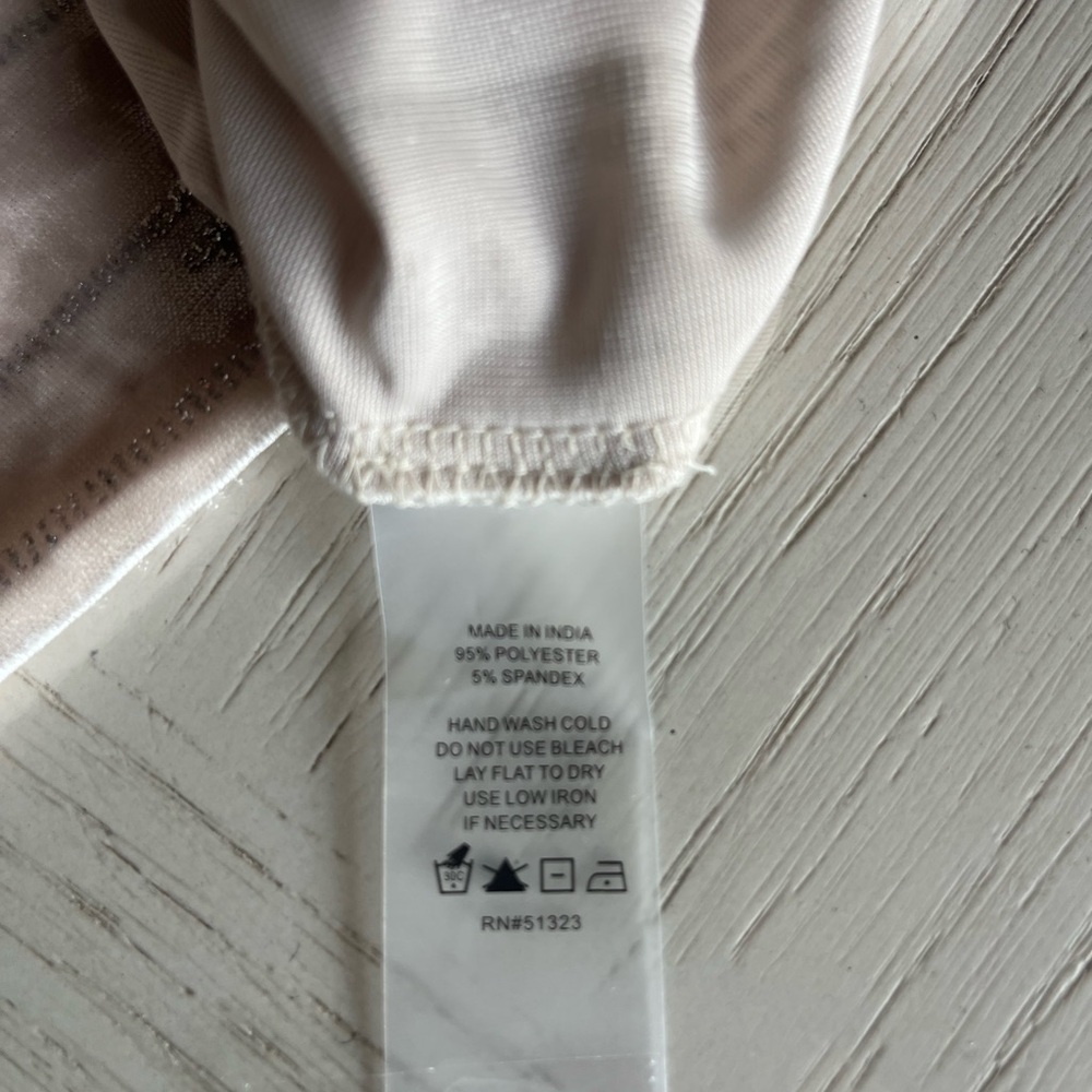 Vince Camuto Shimmering Cream Blouse - Picture 8 of 8